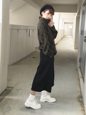 浅倉 まいさん（レディース・158cm）の冬コーディネート