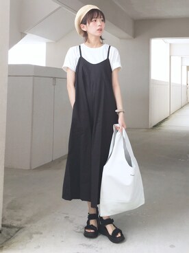 「OVERRIDE（オーバーライド）の【override】 TM Marine BERET / オーバーライド サーモ マリン ベレー（ハンチング/ベレー帽）」を使った、浅倉 まいさん（レディース・158cm）の春コーディネート