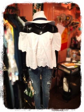 「RINASCIMENTO（リナシメント）のアイテム」を使った、Plume-clothingさん（レディース・165cm）の夏コーディネート