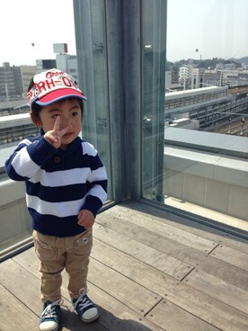 saaak.aさん（キッズ・90cm）の春コーディネート