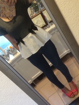 「MICOAMERI（ミコアメリ）のアイテム」を使った、sakikoさん（レディース・161cm）の春コーディネート