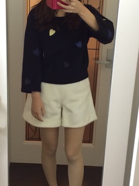 「ハートニット」｜sakikoさん（レディース・161cm）の冬コーディネート