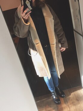 RIKAさん（レディース・162cm）の冬コーディネート