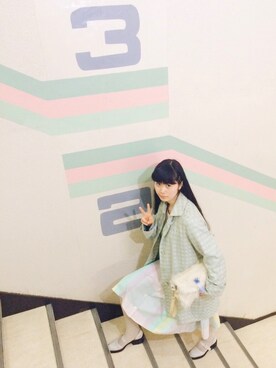 「monikoto（モニコト ）のアイテム（ジャケット/アウター）」を使った、も も かさん（レディース・168cm）の春コーディネート
