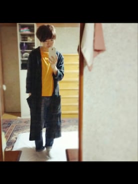 「homspun」｜「アイテム（ジャケット/アウター）」を使った、しろさん（レディース・153cm）の春コーディネート