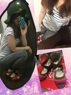 「LEVIS REDWIRE（リーバイスレッドワイヤー）のアイテム」を使った、mayさん（レディース・158cm）の春コーディネート