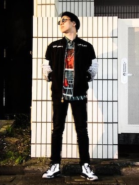 「Jordan」｜「アイテム（ハンチング/ベレー帽）」を使った、konitanさん（メンズ・172cm）の秋コーディネート