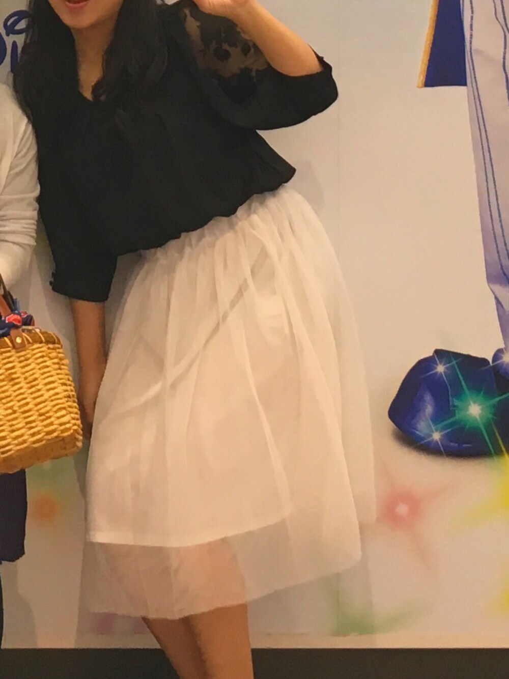 「GRLのアイテム（スカート、ホワイト系）」を使った、みきてぃさん（レディース・162cm）の夏コーディネートの1枚目の写真