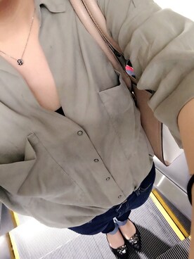 「ESPERANZA（エスペランサ）のアイテム（バレエシューズ）」を使った、みきてぃさん（レディース・162cm）の夏コーディネート