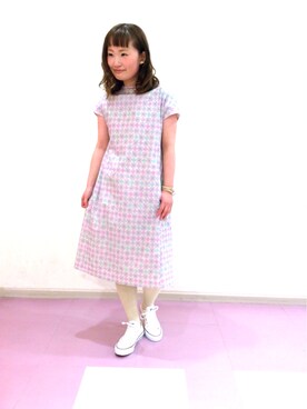 「AS as know as（エーエス アズノウアズ）のアイテム（ワンピース）」を使った、kiwamarukoさん（レディース・158cm）の冬コーディネート