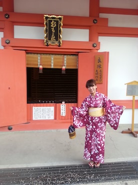 「祭り」｜「アイテム（アナログ腕時計）」を使った、shi-ba27さん（レディース・155cm）の夏コーディネート