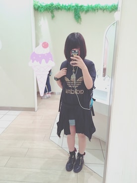「Heather（ヘザー）のアイテム（ブーツ）」を使った、miyuさん（レディース・154cm）の秋コーディネート