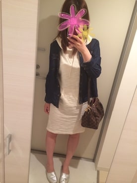 「smooth（スムース）のアイテム」を使った、ぴーやさん（レディース・159cm）の春コーディネート