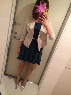 ぴーやさん（レディース・159cm）の秋コーディネート