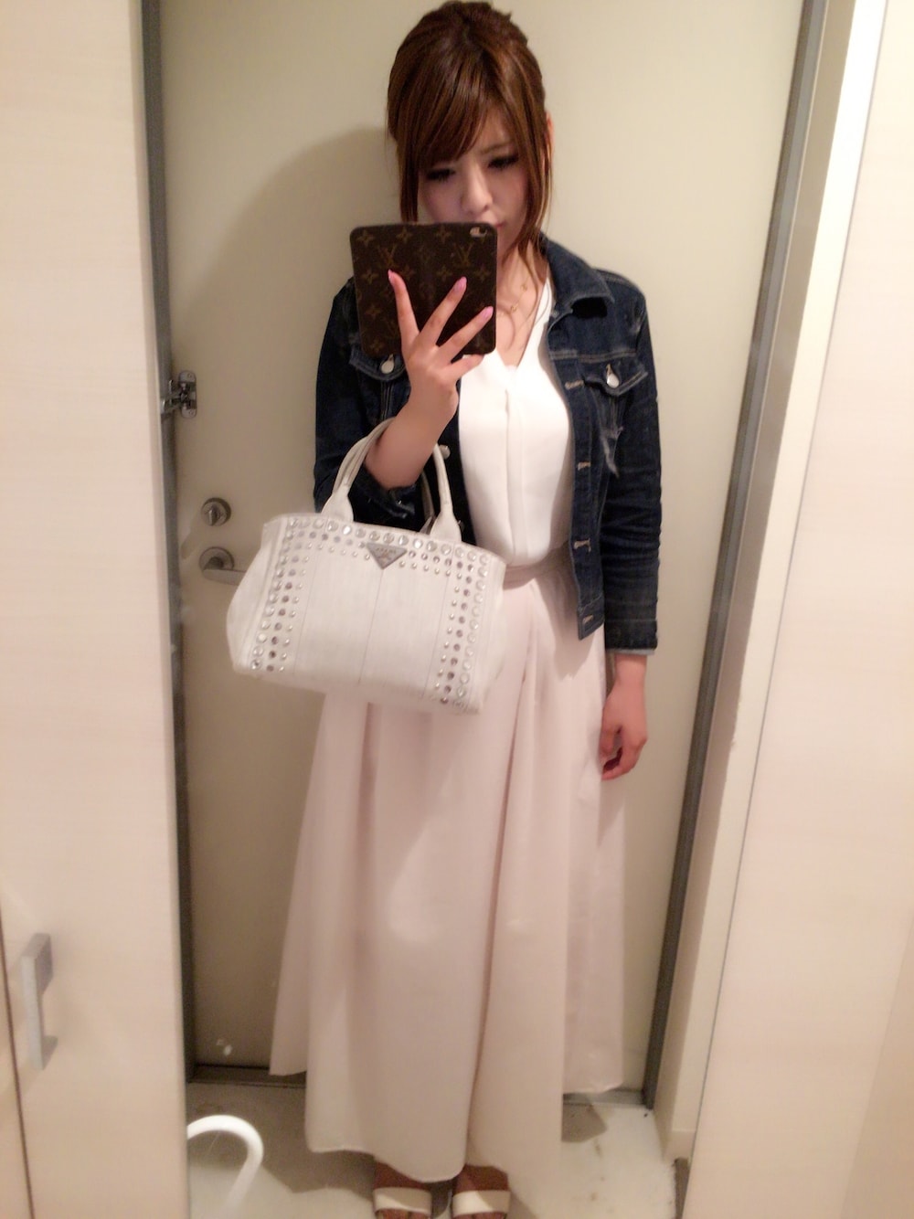 バッグ PRADA CANAPA SPORT CANVAS TOTE BAG Prada Canapa Canvas 2way Tote Bag Grey Cloth ref.2296077