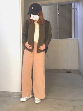 「Ralph Lauren」｜「アイテム（ブルゾン）」を使った、KURUMIさん（レディース・153cm）の冬コーディネート