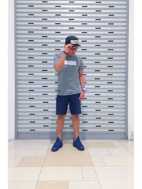 「SSUR（サー）のアイテム（キャップ）」を使った、Alip Zaidiさん（メンズ・171cm）の秋コーディネート