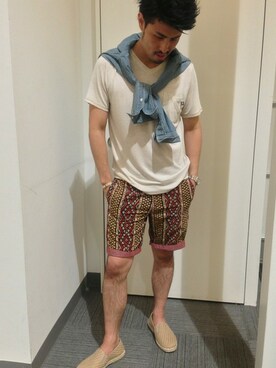 「McGREGOR CLASSIC（マックレガークラシック）のアイテム（シューズ）」を使った、kojimarioさん（メンズ・175cm）の夏コーディネート