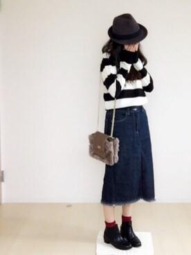 さにぃ。さん（レディース・153cm）の秋コーディネート