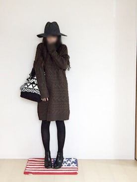 「COCUE（コキュ）のアイテム（バッグ）」を使った、さにぃ。さん（レディース・153cm）の秋コーディネート