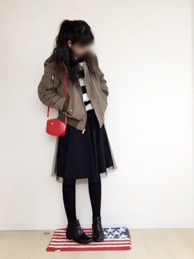 さにぃ。さん（レディース・153cm）の冬コーディネート