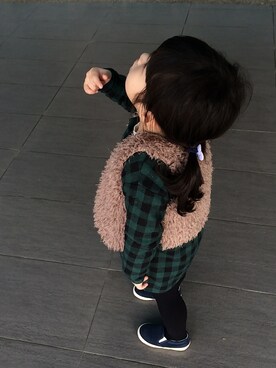 「LOVFEE（ラッフィ）のアイテム」を使った、Jin Jin   chenさん（キッズ・90cm）の春コーディネート