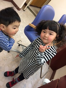 Mahoさん(キッズ・100cm)の春コーディネート