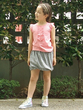 「こどまーく（コドマーク）のアイテム」を使った、こどまーくさん（キッズ・125cm）の夏コーディネート