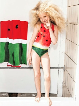 「アイテム（水着/着物・浴衣）」を使った、こどまーくさん（キッズ・110cm）の夏コーディネート