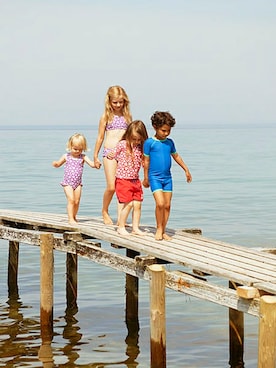 「アイテム（水着/着物・浴衣）」を使った、こどまーくさん（キッズ・105cm）の夏コーディネート