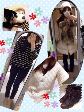 「F i.n.t（フィント）のアイテム（その他アウター）」を使った、marie＊さん（レディース・158cm）の冬コーディネート