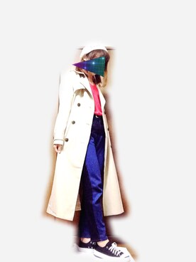 「CONVERSE（コンバース）のCONVERSE コンバース ジャック パーセル / JACK PURCEL（スニーカー）」を使った、Yumaさん（レディース・156cm）の春コーディネート