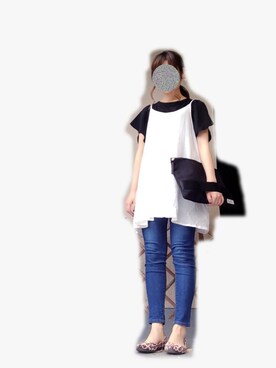 「YEVS（イーブス）のアイテム（バッグ）」を使った、Yumaさん（レディース・156cm）の春コーディネート