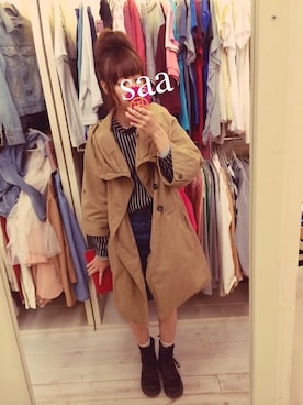 sayaさん（レディース・155cm）の春コーディネート