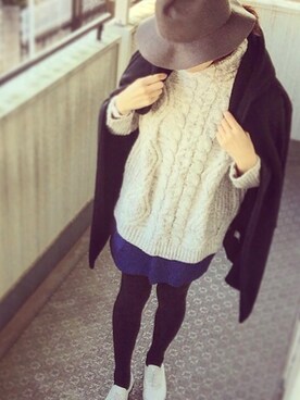 「stefis（シュテフィス）のアイテム」を使った、西やんさん（レディース・170cm）の冬コーディネート