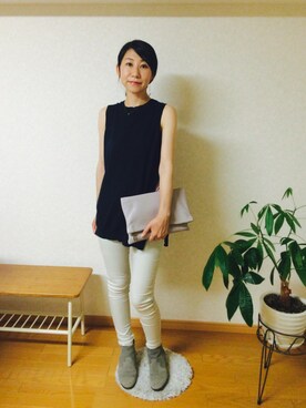 「ドラフトMR」｜ヨーコさん（レディース・160cm）の夏コーディネート