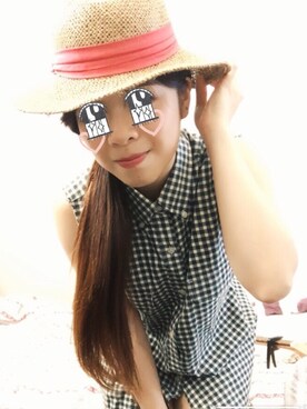 「plaid」｜「アイテム（帽子）」を使った、ｓａｍｉさん（レディース・157cm）の冬コーディネート