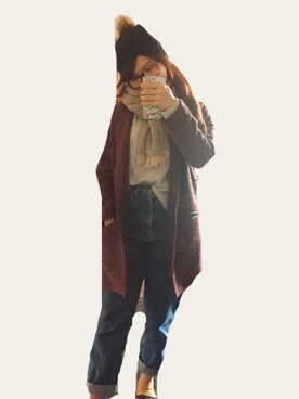 「cotton on（コットンオン）のアイテム（帽子）」を使った、ｓａｍｉさん（レディース・157cm）の冬コーディネート