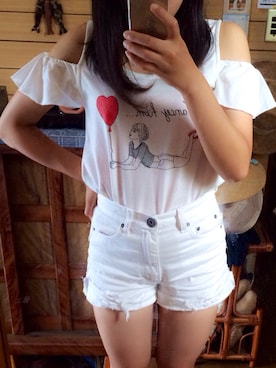 「ショートパンツ」｜A✖︎4さん（レディース・151cm・10代）の夏コーディネート