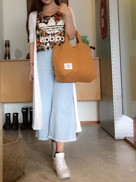 「アイテム（ジャージ）」を使った、tiffanyさん（レディース・154cm・20代）の夏コーディネート