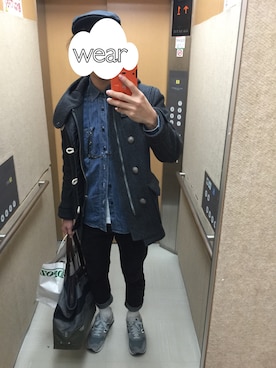 「CLUCT（クラクト）のアイテム（ジャケット/アウター）」を使った、まつきさん（メンズ・175cm）の冬コーディネート