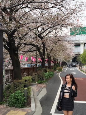 「MANGO（マンゴ）のアイテム（その他アウター）」を使った、koanna さん（レディース・157cm）の春コーディネート