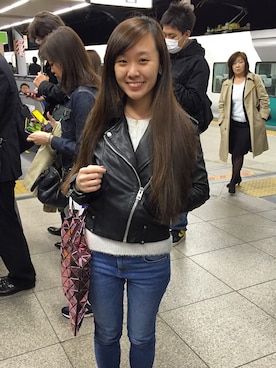 「MANGO（マンゴ）のアイテム（その他アウター）」を使った、koanna さん（レディース・157cm）の春コーディネート