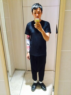 「COMME des GARCONS HOMME DEUX（コムデギャルソンオムドゥ）のアイテム（ブーツ）」を使った、masana0429さん（メンズ・172cm）の秋コーディネート