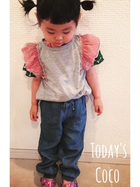 ここさん（キッズ・80cm）の夏コーディネート