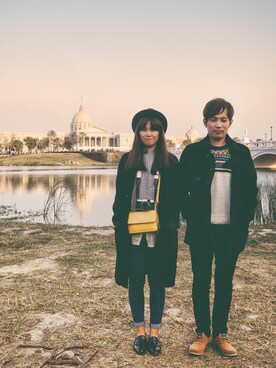 「minis mode（ミニモード）のアイテム」を使った、Kay Leeさん（レディース・160cm）の春コーディネート