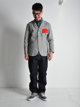 Higashiさん（メンズ・184cm）の冬コーディネート