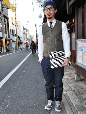 Higashiさん（メンズ・184cm）の夏コーディネート