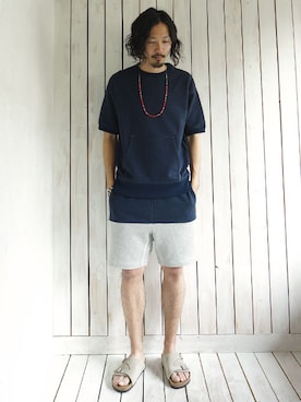 「sweatshirt」｜KNOCK OUT TANAKAさん（メンズ・173cm）の冬コーディネート