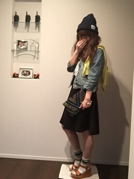「chico_（チコ）のアイテム（シューズ）」を使った、かなのがさん（レディース・151cm）の春コーディネート